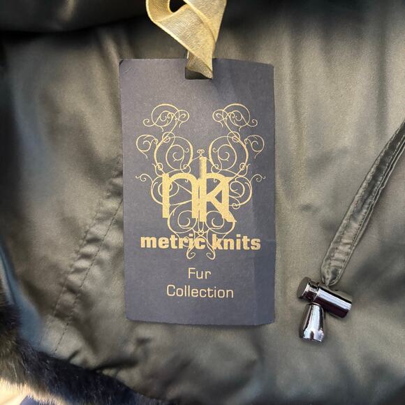 NEW Metric Knits Fur Collection Reversible Rabbit Fur Vest Loden Camo 11951RFV - Picture 6 of 10